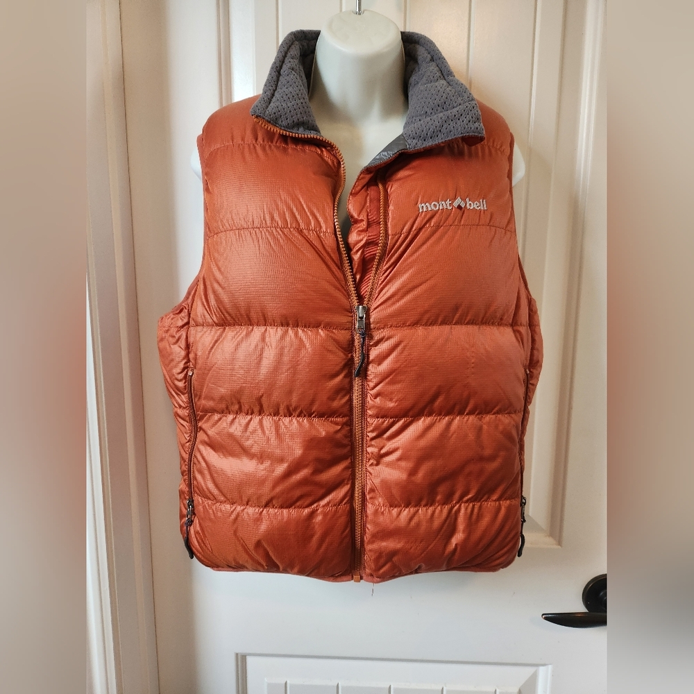 Montbell Women's Orange Puffer Vest